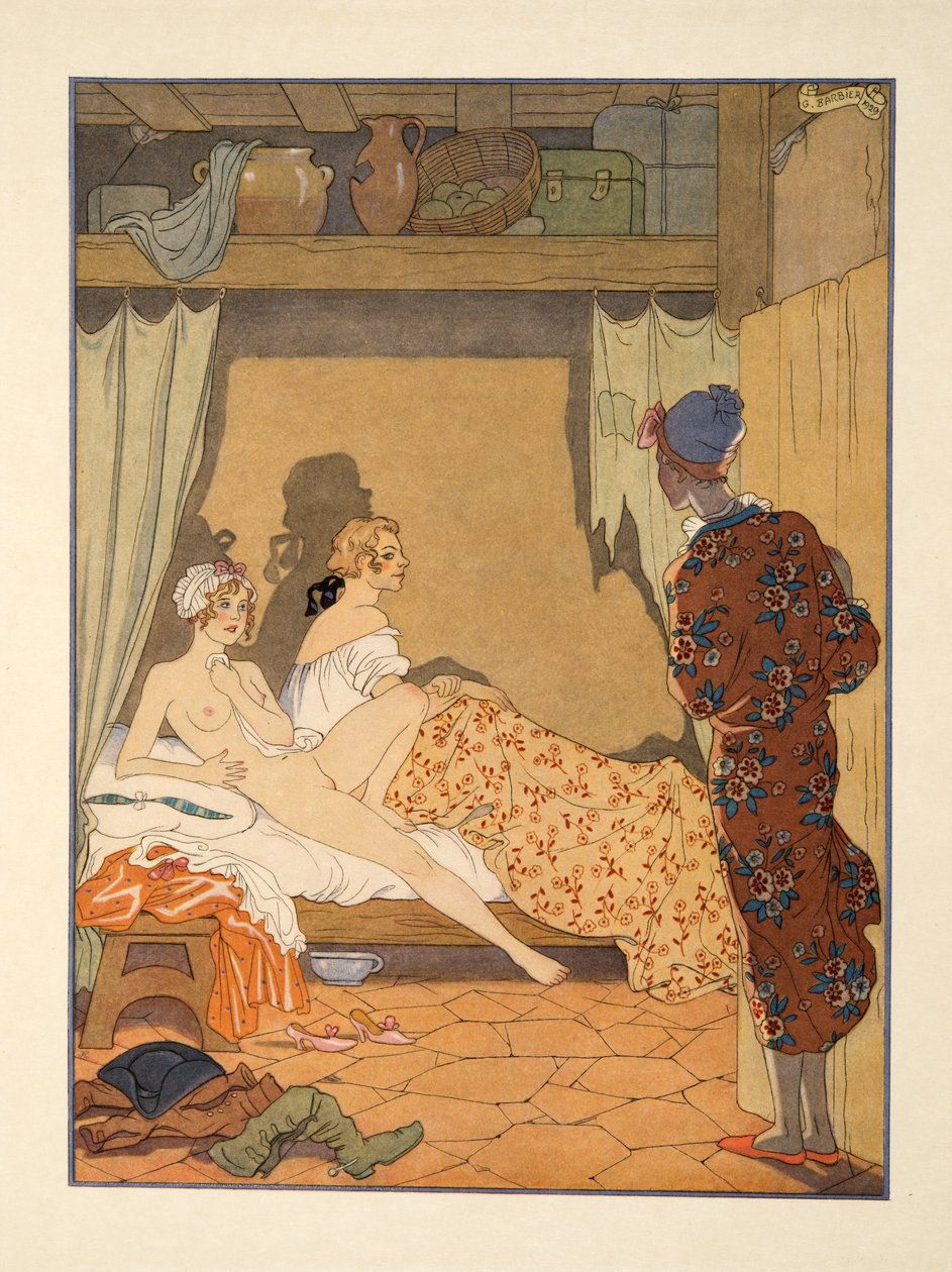 Scéna z ložnice, ilustrace z 