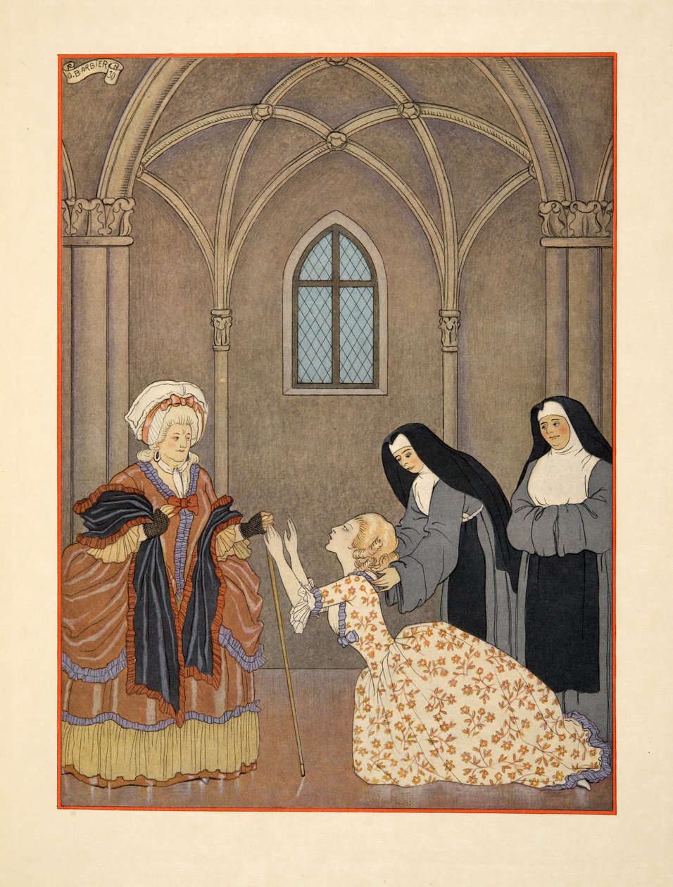 Cecile se vrátila do kláštera, Ilustrace z 