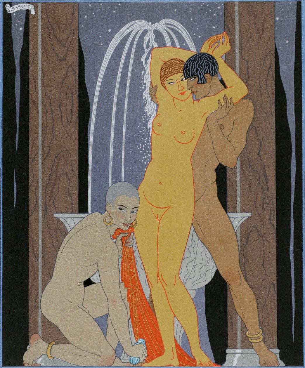 Clodia, neskromná představená (Clodia, neskromná představená) od Georges Barbier