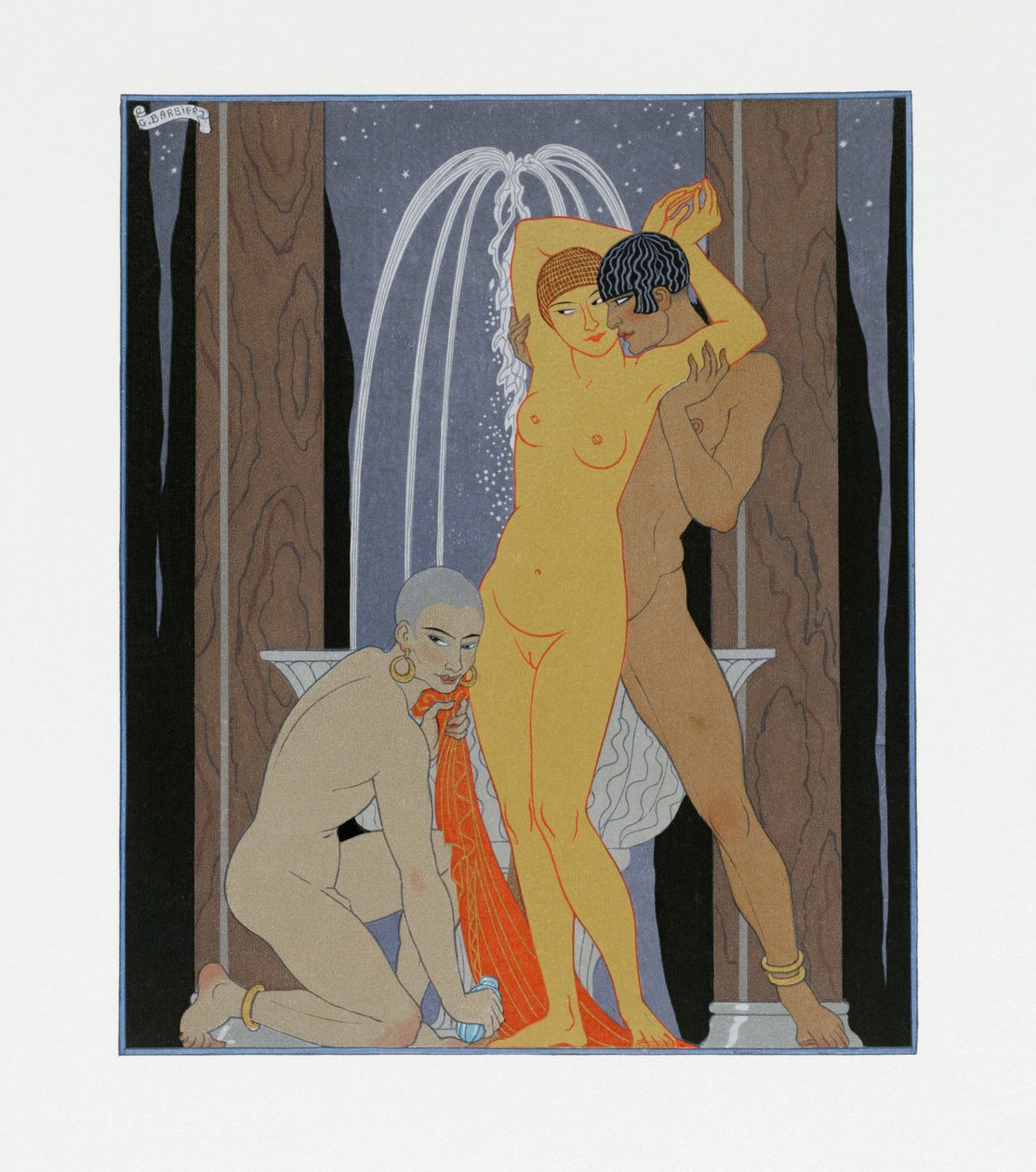 Clodia, neskromná představená (Clodia, neskromná představená) od Georges Barbier