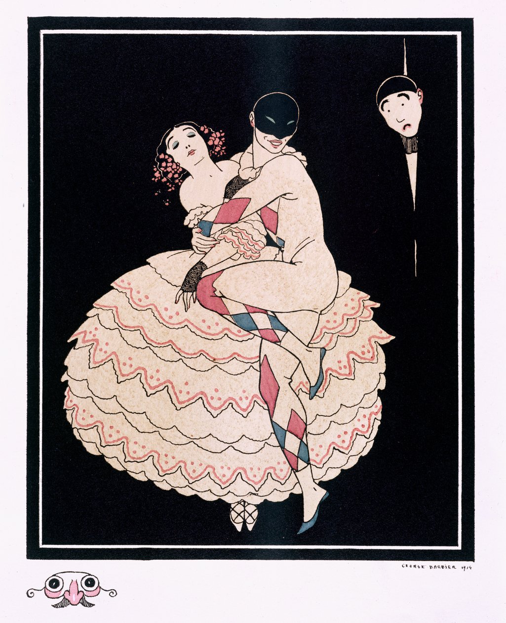 Karsavina, hospoda. 1914 (barevné lito) od Georges Barbier