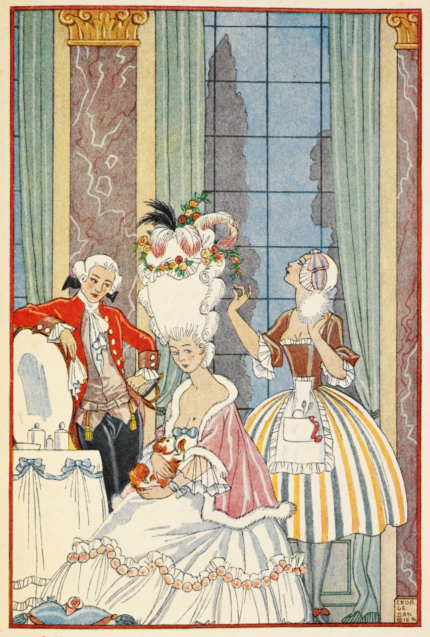 La France au 18me siècle. Francouzská aristokracie osmnáctého století. od Georges Barbier