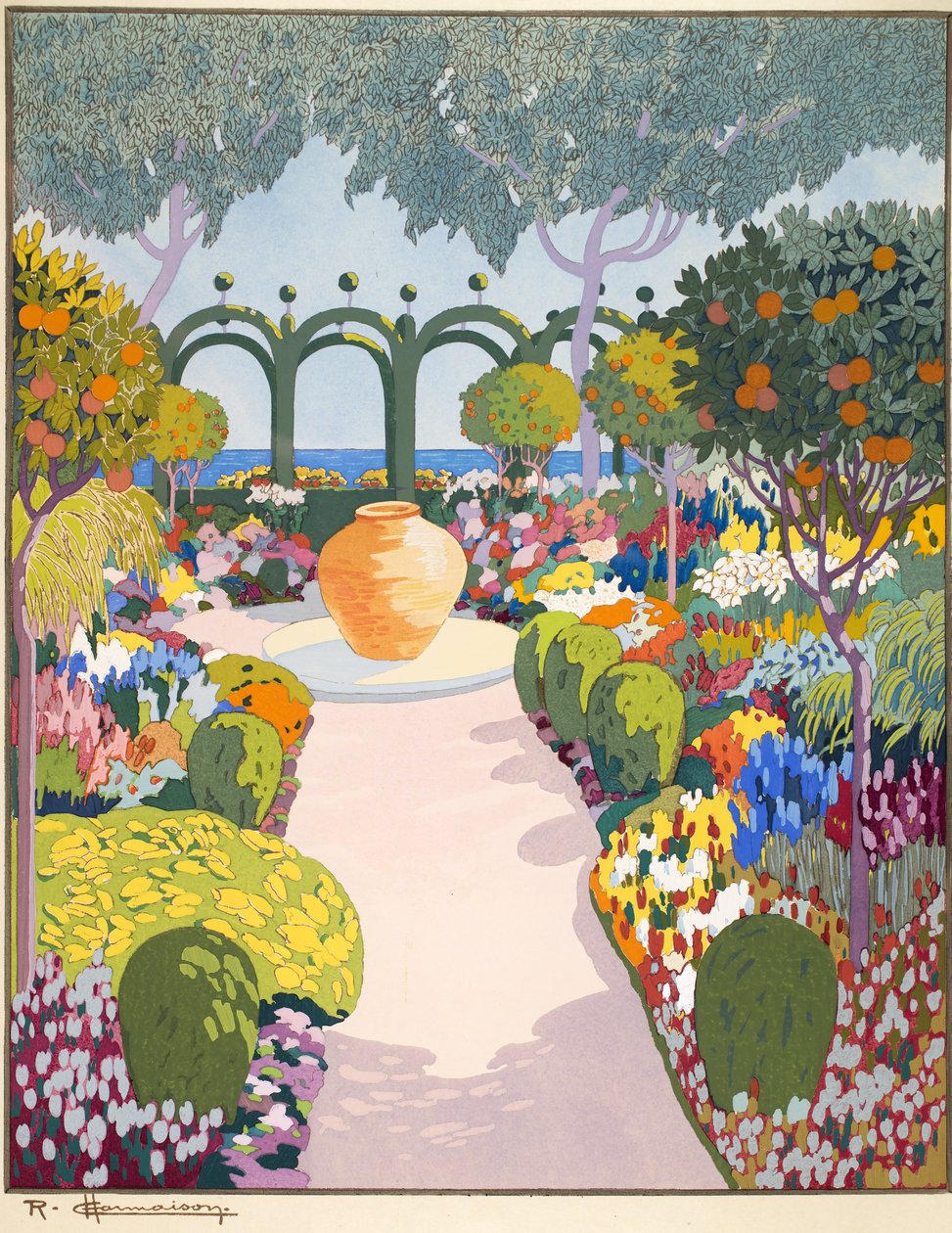 Jar, hospoda. Paříž 1919 (tisk šablony) od Georges Barbier