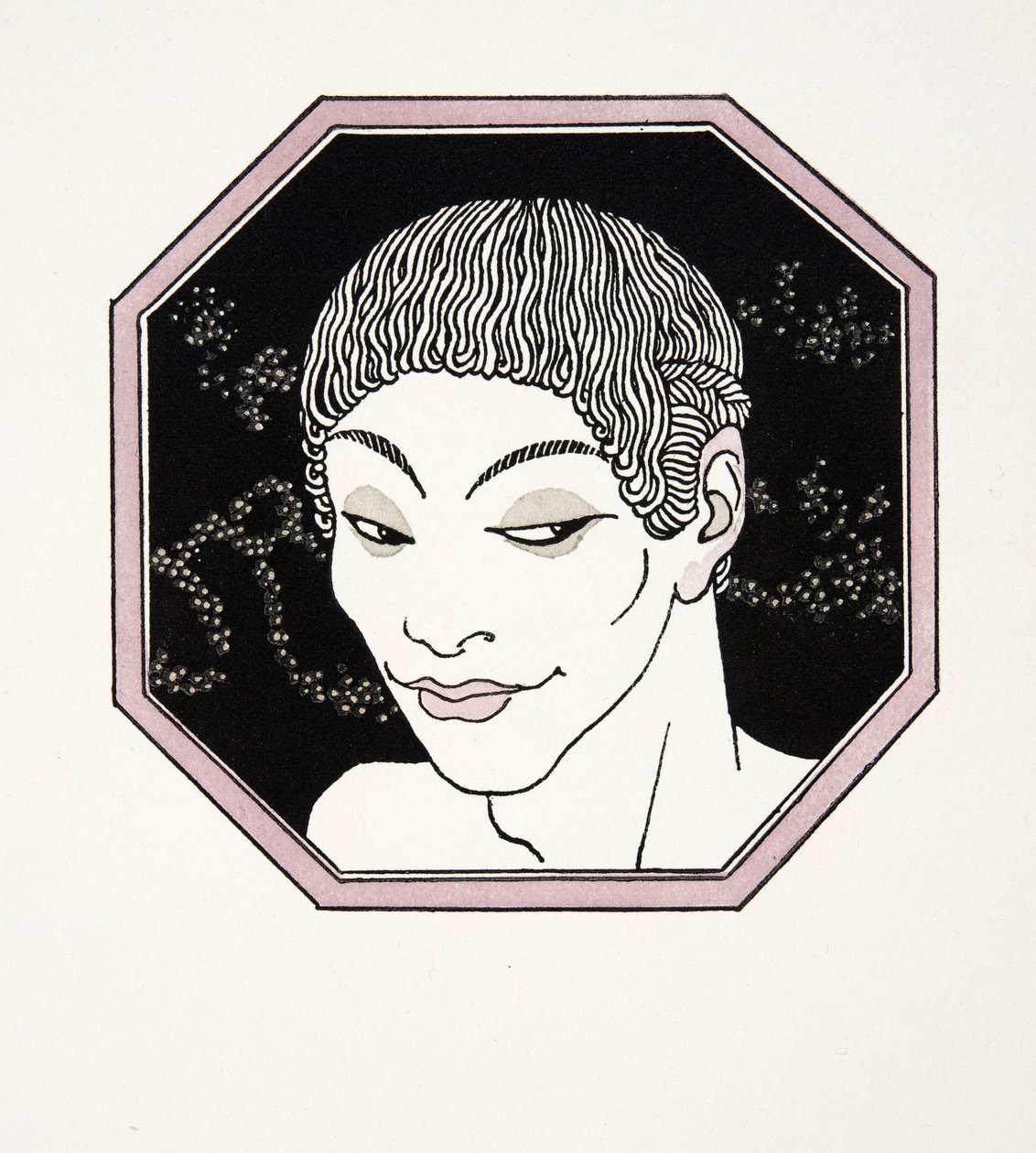 Hrobka Najádů, ilustrace z Les Chansons de Bilitis, Pierre Louys, hospoda. 1922 (tisk šablony) od Georges Barbier