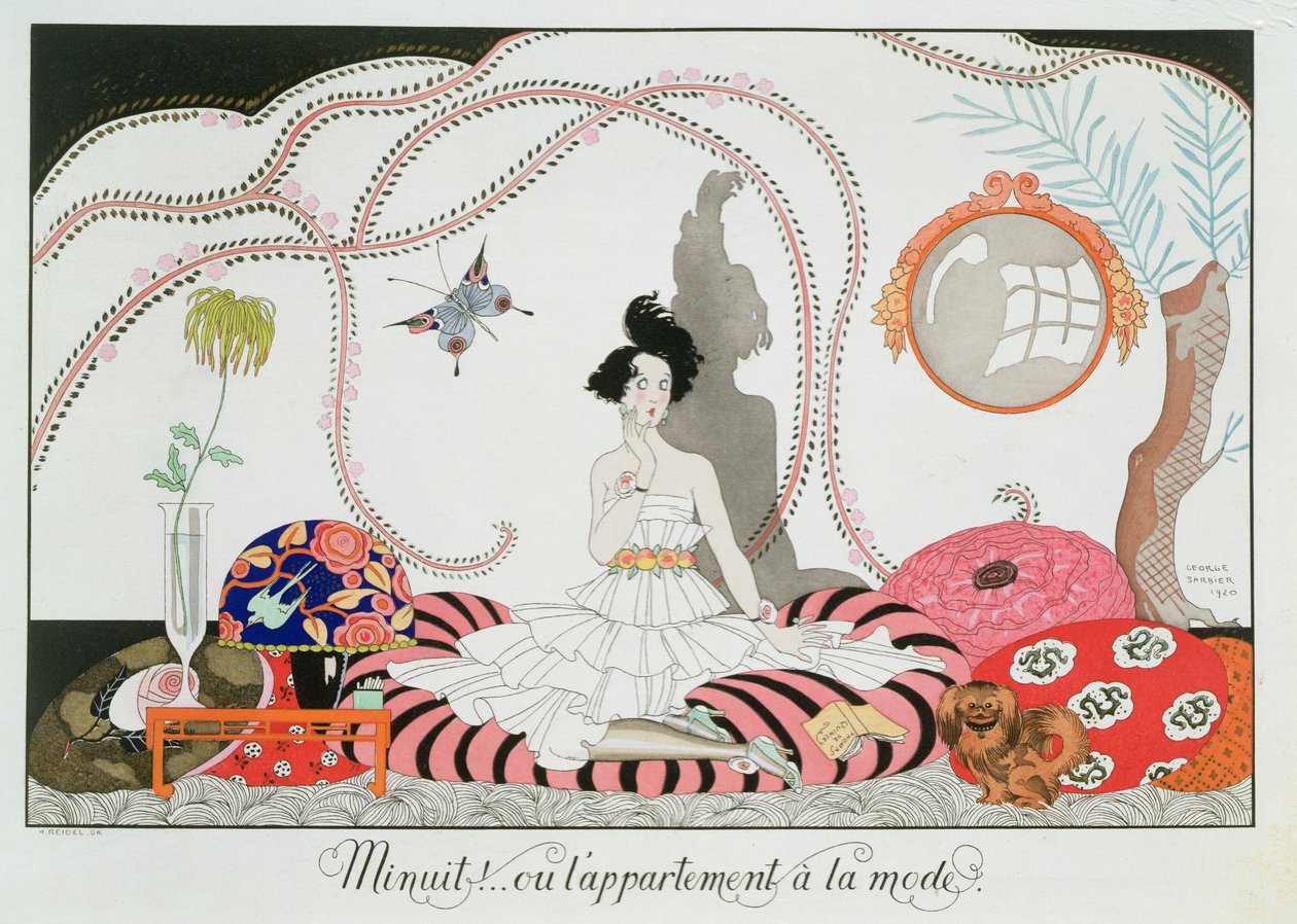 Půlnoc! nebo The Fashionable Apartment od Georges Barbier