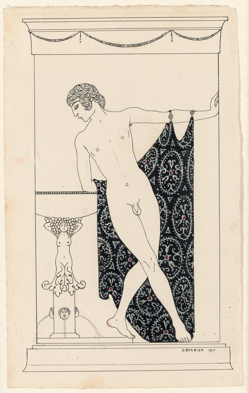 Nižinskij ve filmu Narcisse od Georges Barbier