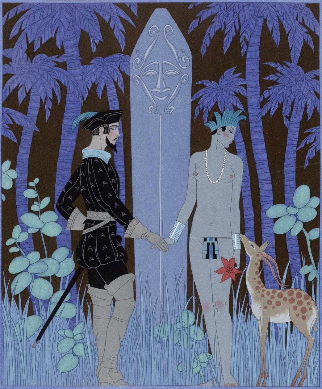 Pocahontas, princezna (Pocahontas, princezna) od Georges Barbier