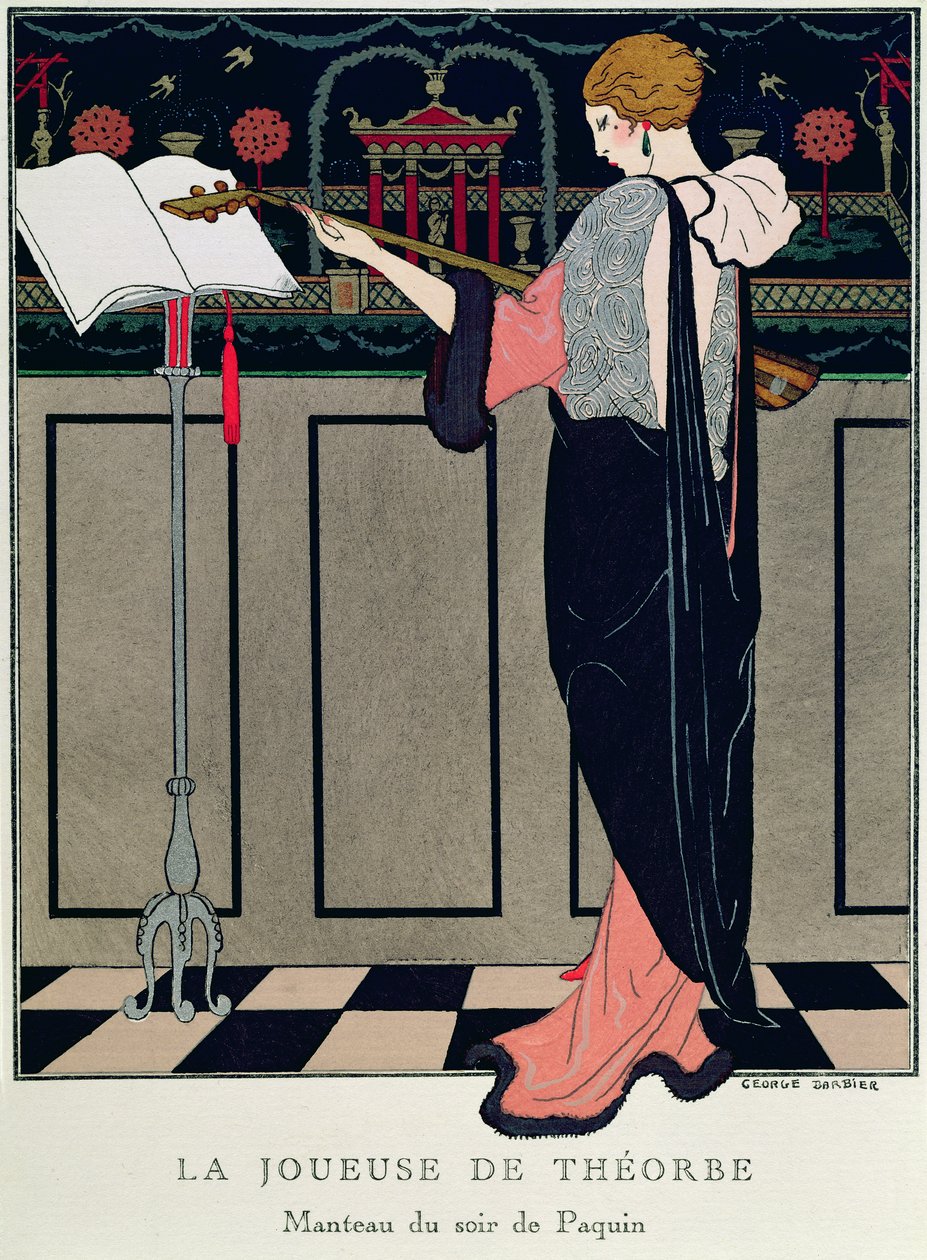 Letní večerní šaty od Art Gout Beaute od Georges Barbier