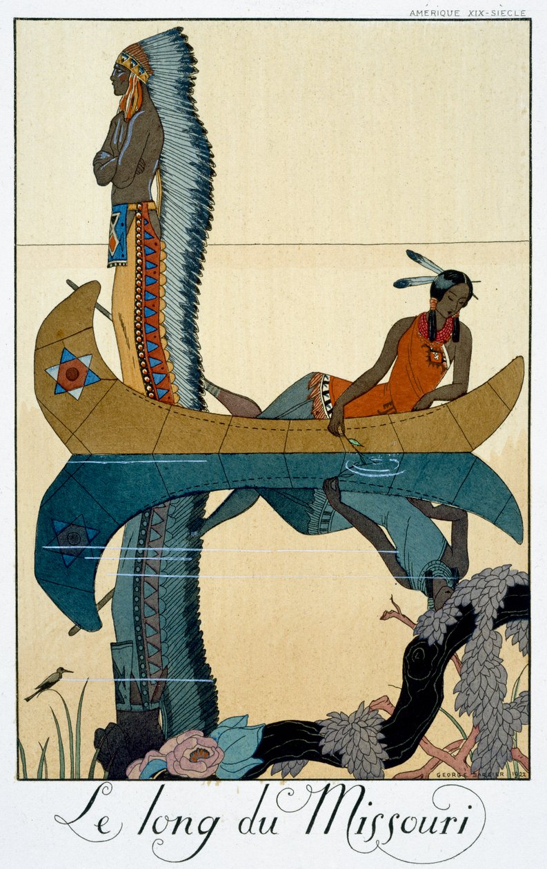 "Délka Missouri", 1922 od Georges Barbier