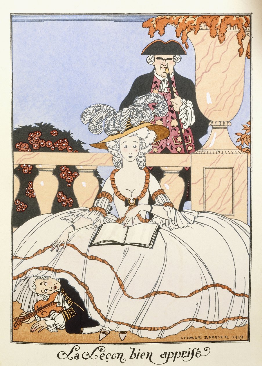 Lekce dobře naučená od Georges Barbier