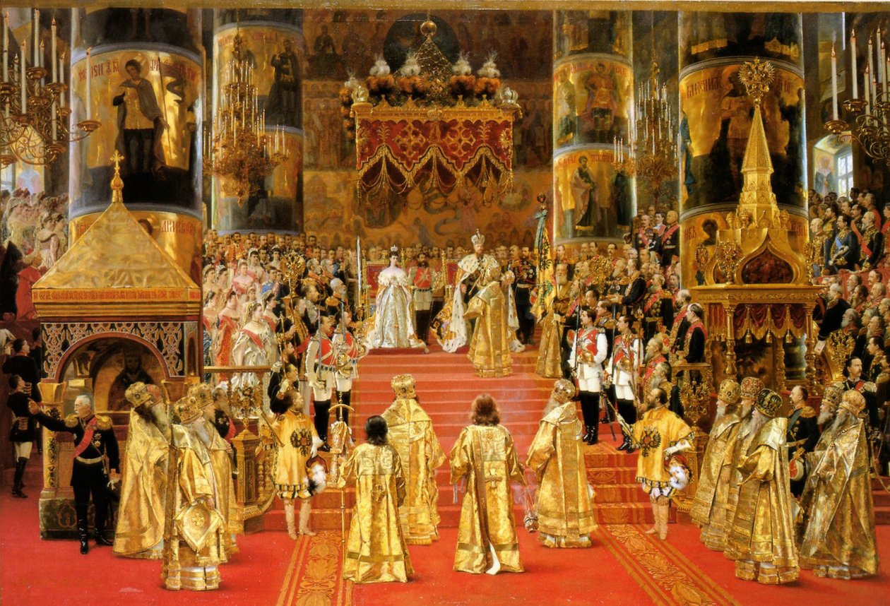 Korunovace císaře Alexandra III., 1888 od Georges Becker