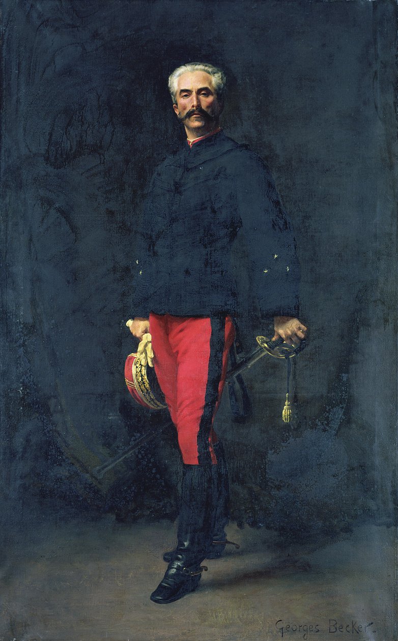 Generál Gaston Auguste (1830-1909) markýz de Gallifet od Georges Becker