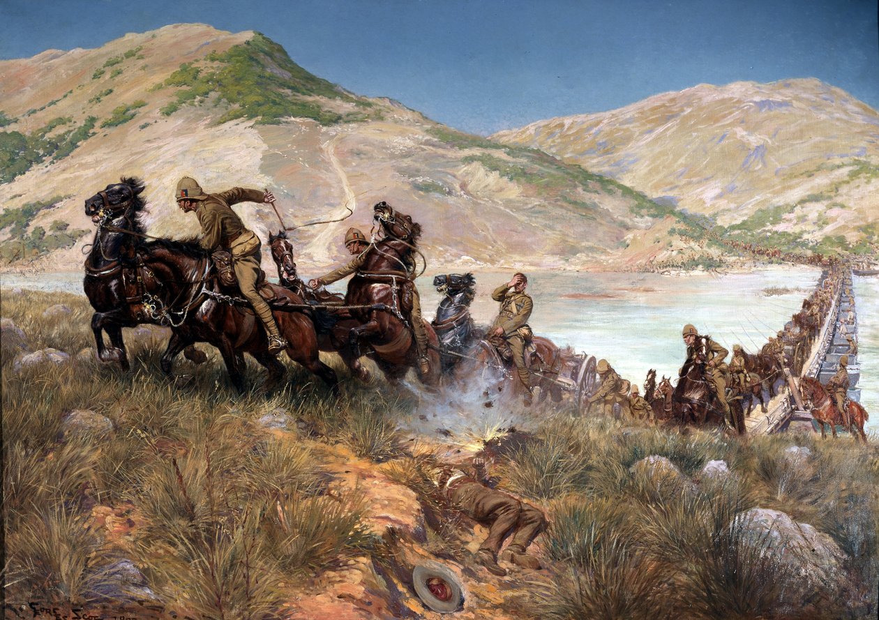 Bullerův poslední přejezd Tugely, únor 1900 od Georges Bertin Scott