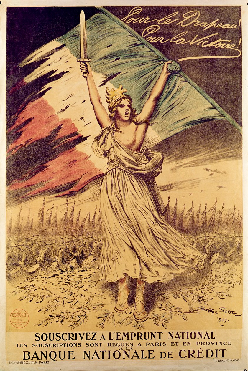 Francouzský plakát z první světové války vybízející k nákupu válečných dluhopisů, 1917 od Georges Bertin Scott