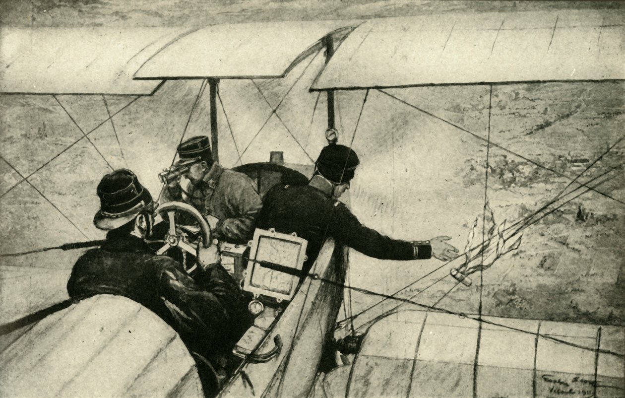 Čtvrtá ruka ve Velké válce: Francouzští letečtí skauti v práci, první světová válka, 1914-1918, c1920. od Georges Bertin Scott