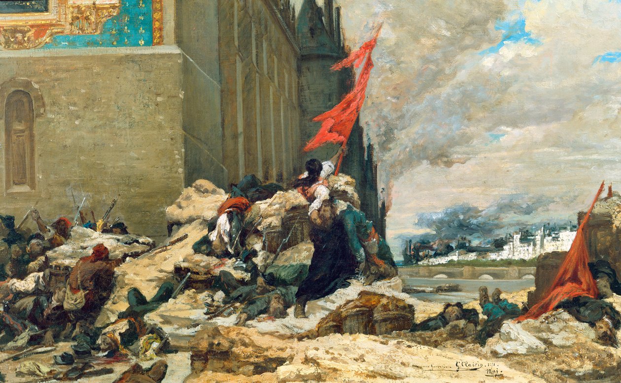 Vypálení Tuileries od Georges Clairin