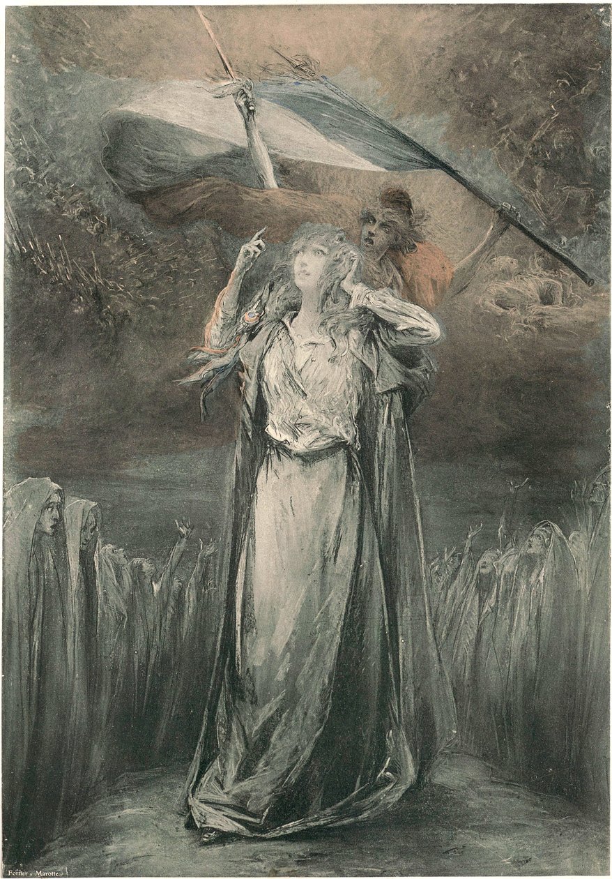 Georges Jules Victor Clairin - Théroigne de Méricourt od Georges Clairin