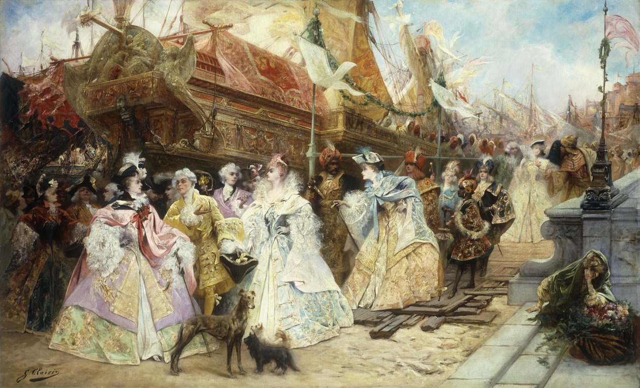 Královský doprovod od Georges Clairin