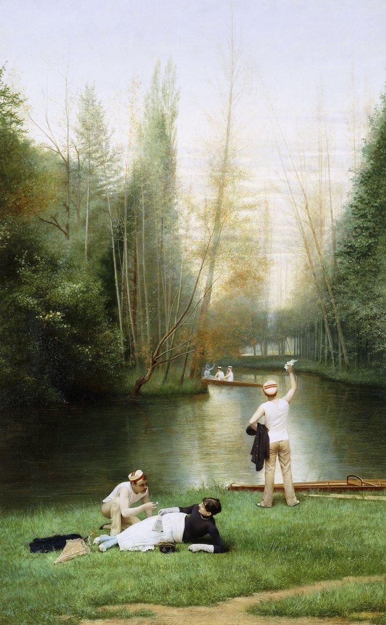 Flirtování, 1885 od Georges Croegaert