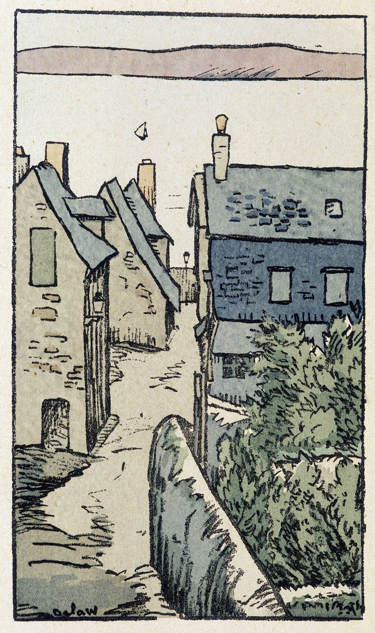 Honfleur - v „Na cestách Francie““ od Georgese Delawa od Georges Delaw