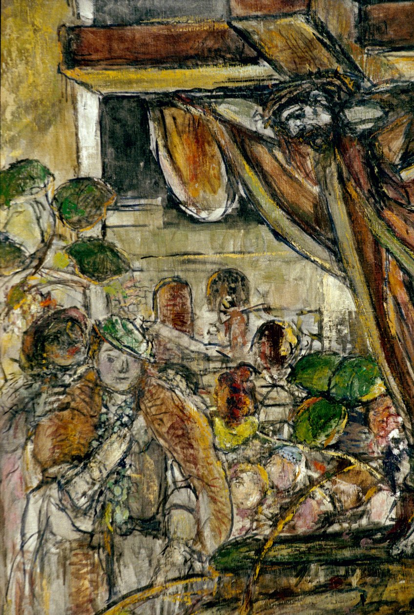Detail Krista na cestě na Kalvárii od Georges Desvallieres