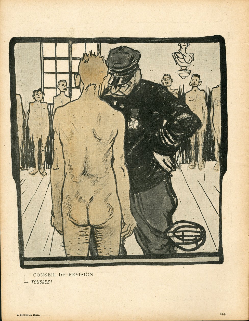 Máslový talíř, číslo 146, satirické barvy od Georges Dupuis