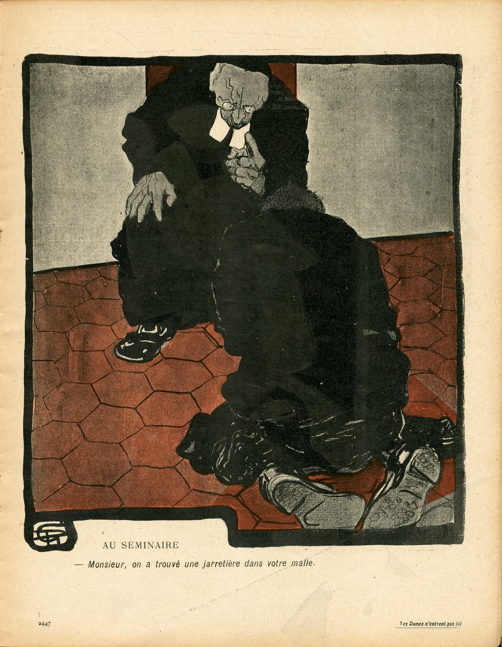 Máselný talíř, číslo 146, satirické barvy od Georges Dupuis
