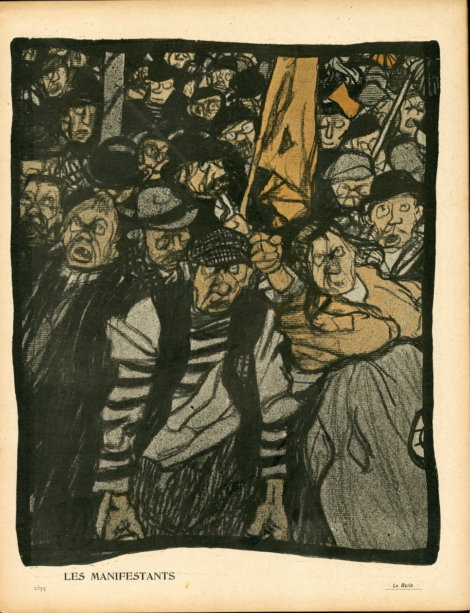 Máselný talíř, číslo 153, satirické barvy od Georges Dupuis