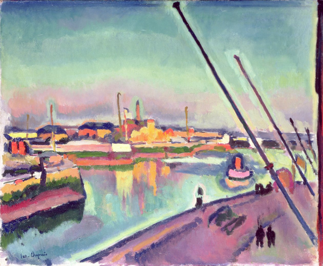 Quai Notre-Dame, Le Havre, 1908 od Georges Dupuis