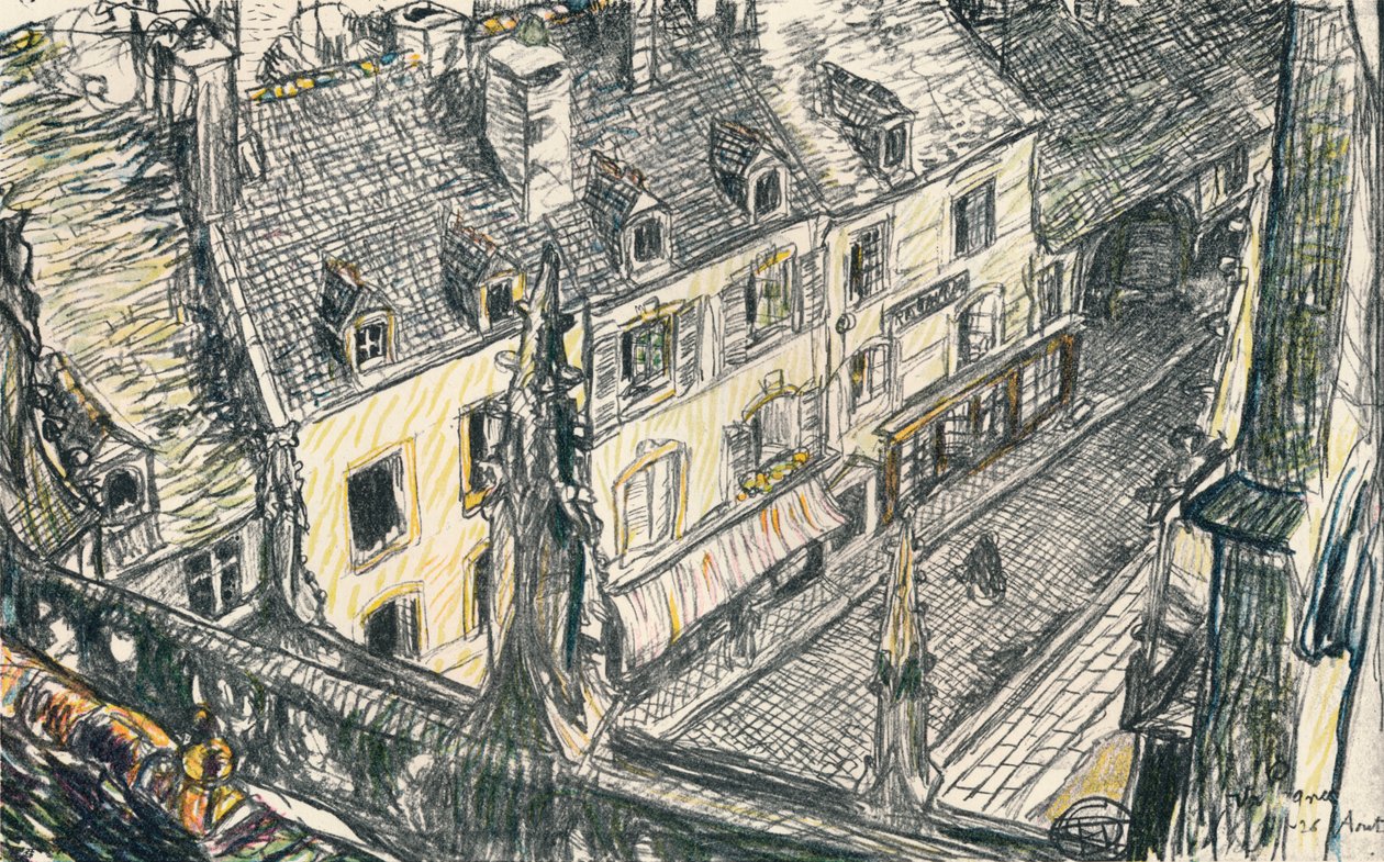Ulice ve Valogne, c1911 od Georges Dupuis