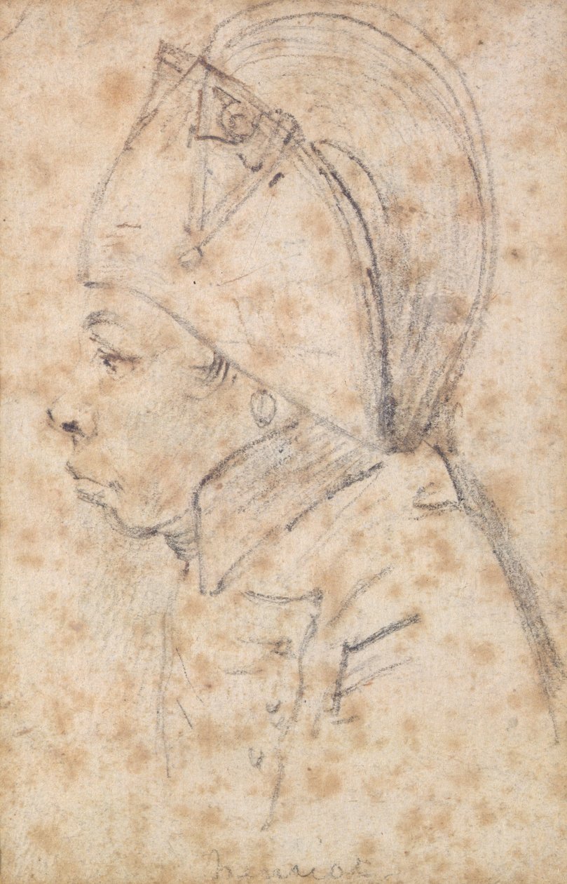 Francois Hanriot (1761-94) (tužka na papíře) od Georges Francois Gabriel
