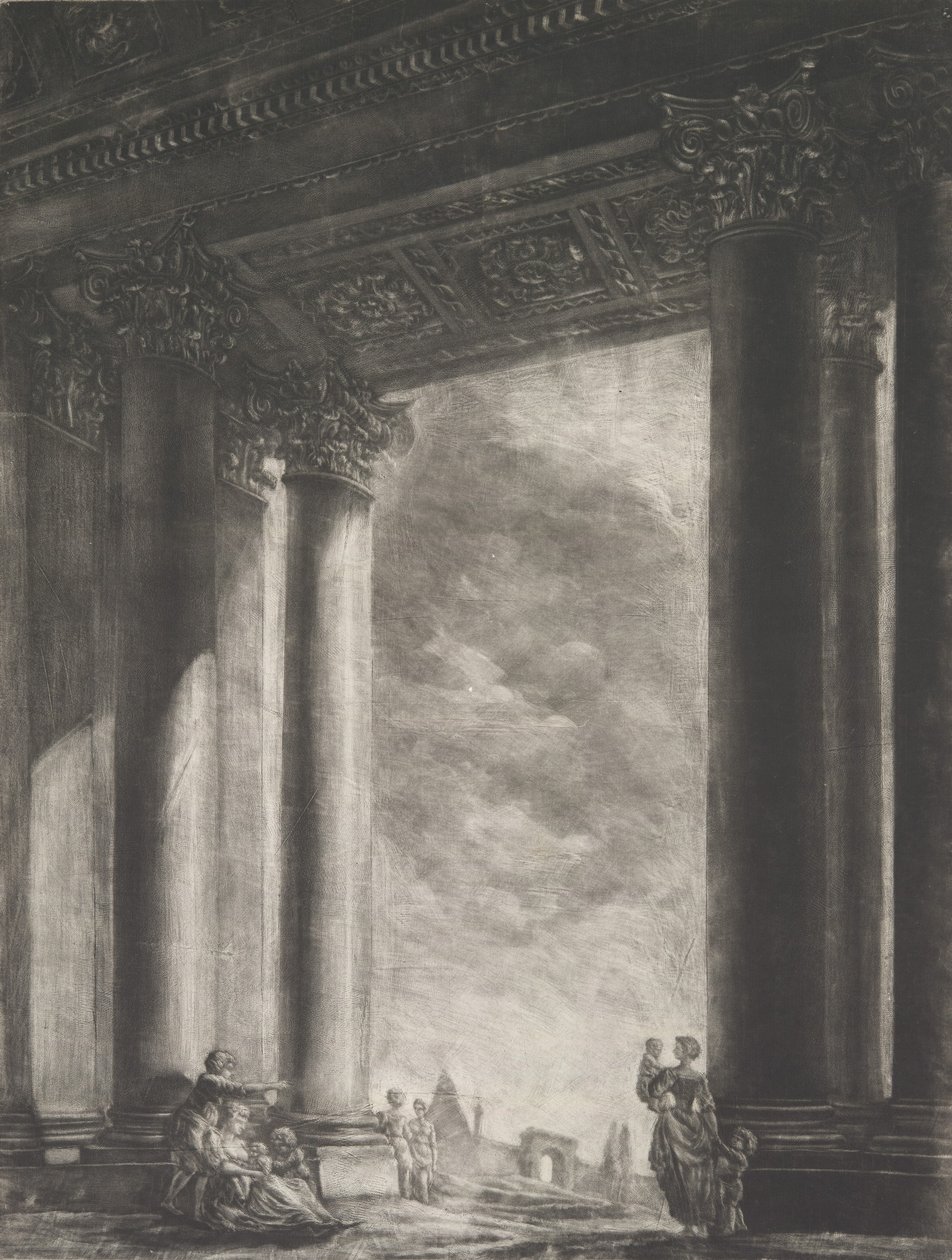 Pohled do vestibulu Santa Maria Maggiore v Římě, 1765-67. od Georges François Blondel