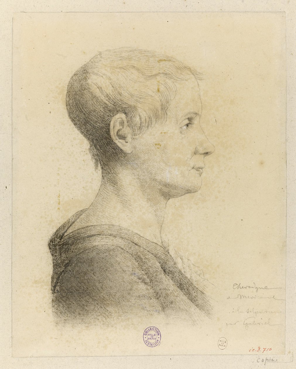Portrét Anne-Josèphe Théroigne de Méricourt 1762-1817, 1816. od Georges François Marie Gabriel