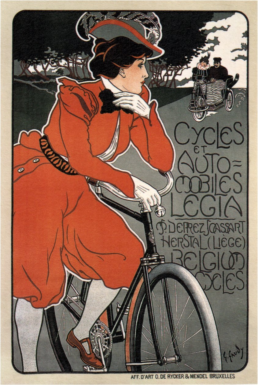 Cyklistika Automobiles Legia, 1898 od Georges Gaudy