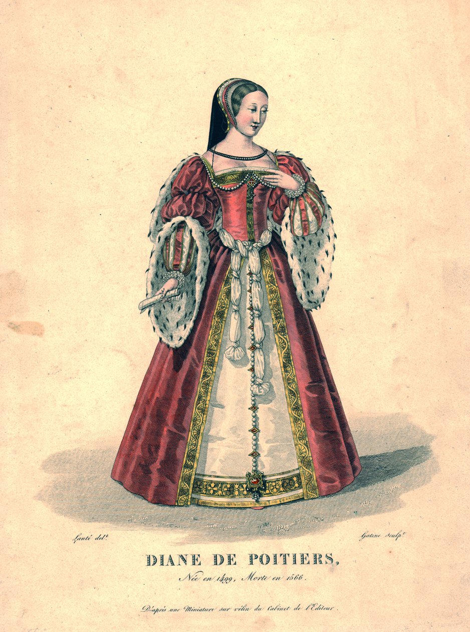 Diane de Poitiers, počátek 19. století. od Georges Jacques Gatine