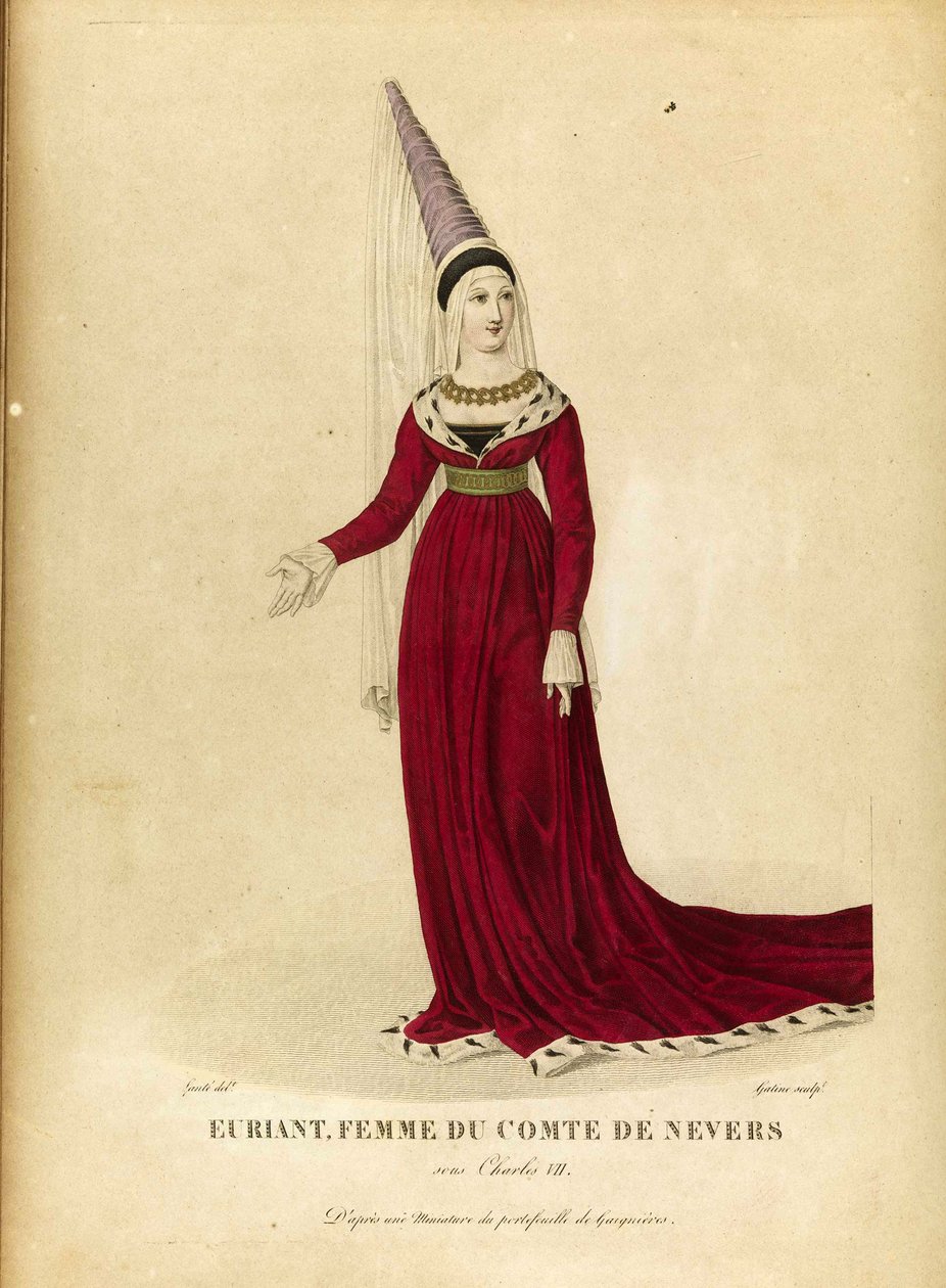 Euryanthe - Gatine, Georges Jacques (1773-1831) - konec 18. stol. - Lept, akvarel - Soukromá sbírka od Georges Jacques Gatine