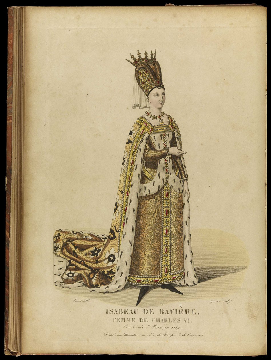 Isabeau Bavorská, královna Francie, konec 18. stol. od Georges Jacques Gatine