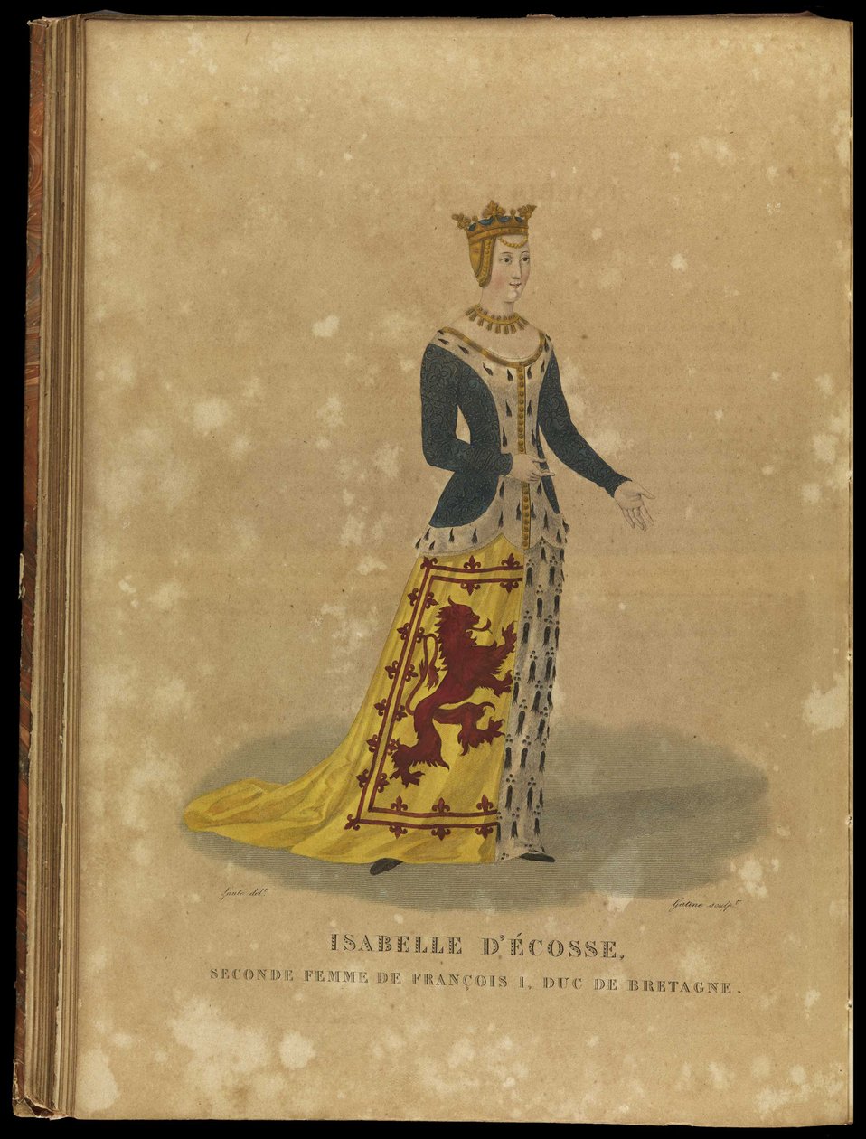 Isabella Skotská, vévodkyně z Bretaně, konec 18. století. od Georges Jacques Gatine