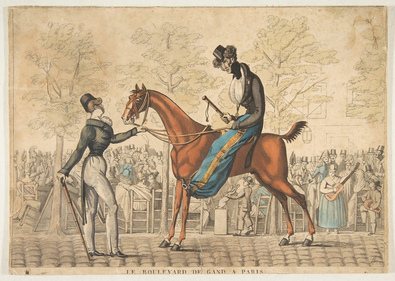 Boulevard de Gand v Paříži, 19. století. od Georges Jacques Gatine