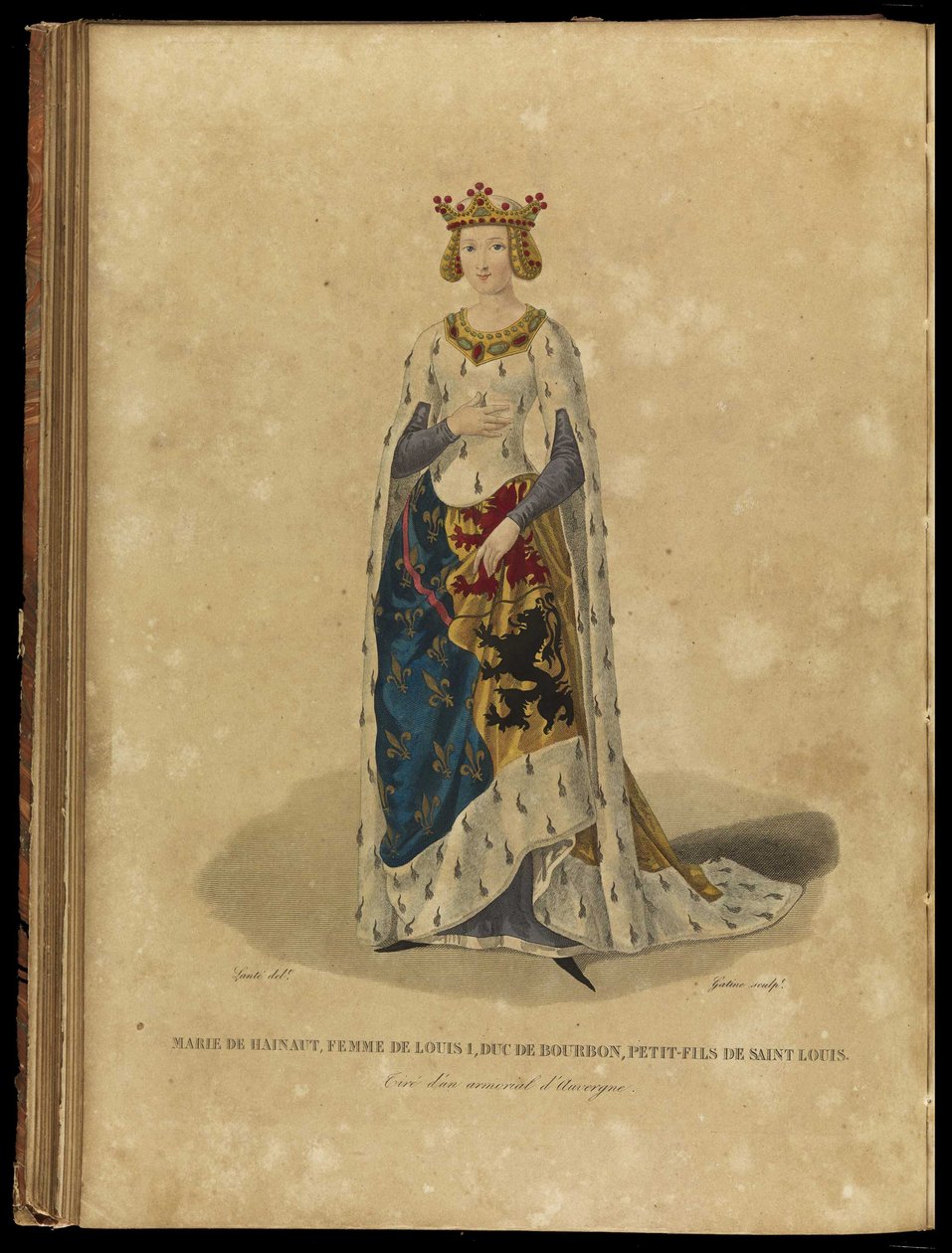 Marie z Avesnes 1280-1354, konec 18. století. od Georges Jacques Gatine