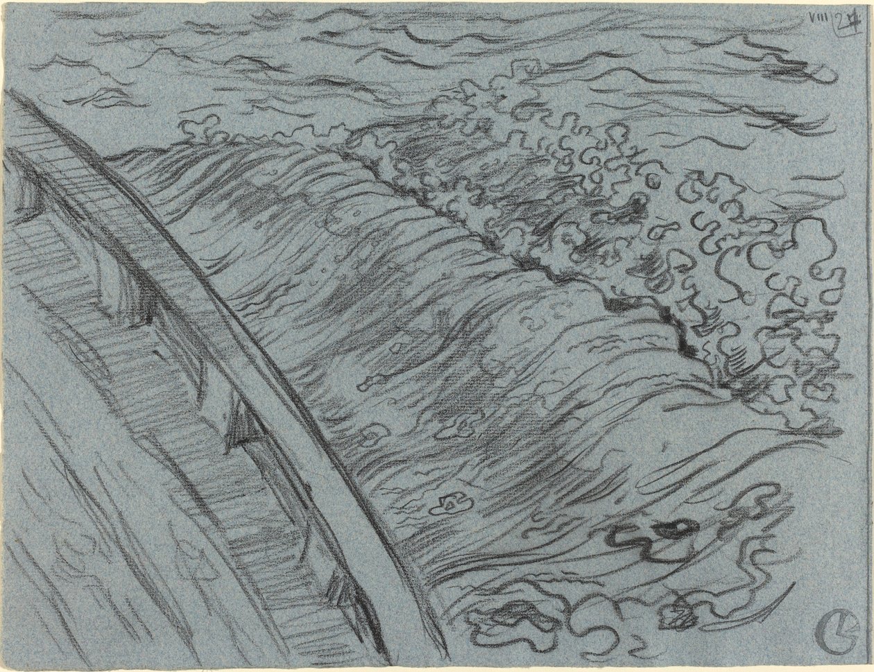 Moře na okraji lodi, Bretaň od Georges Lacombe