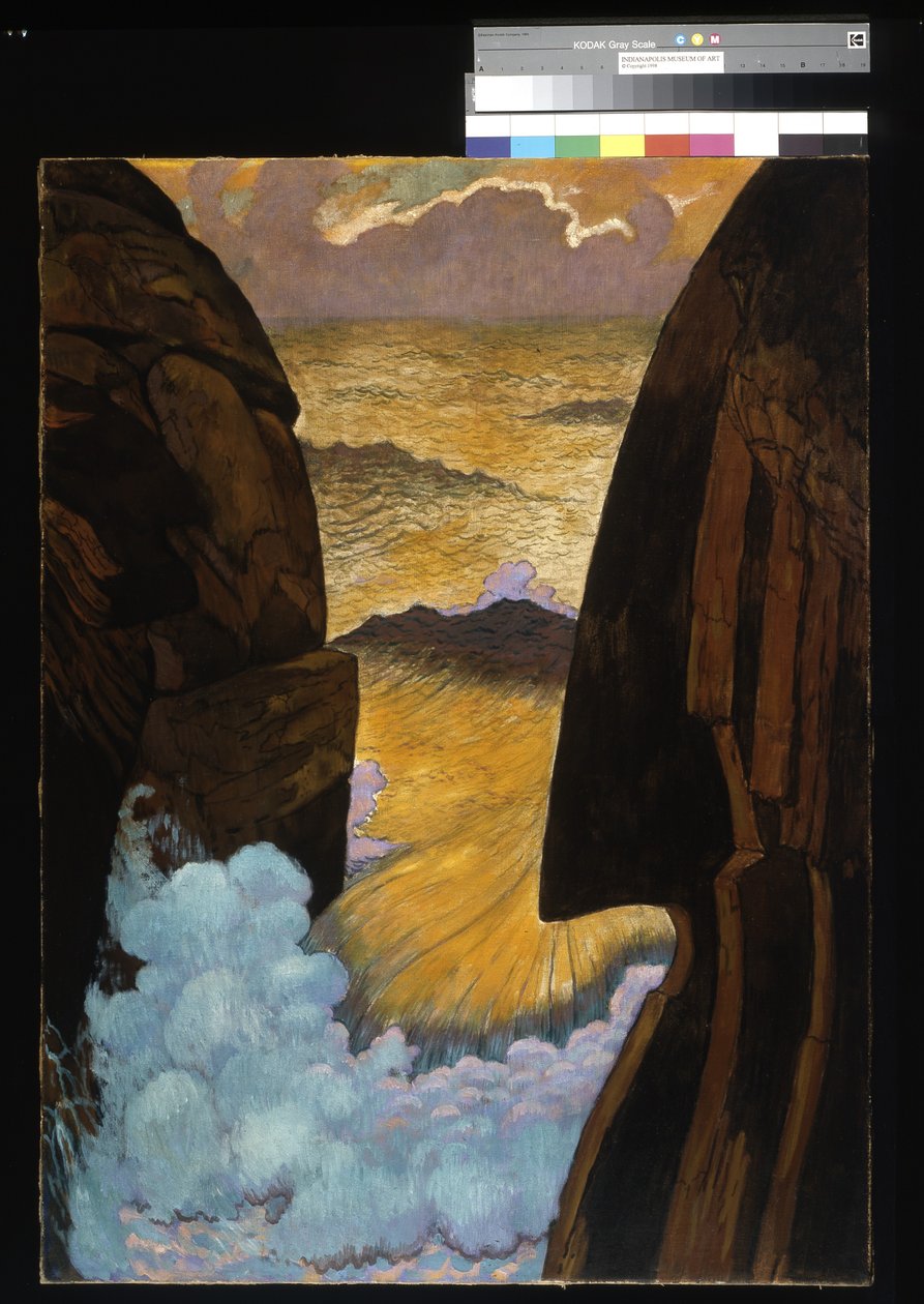 Vorhor, Zelená vlna (vaječná tempera na plátně) od Georges Lacombe