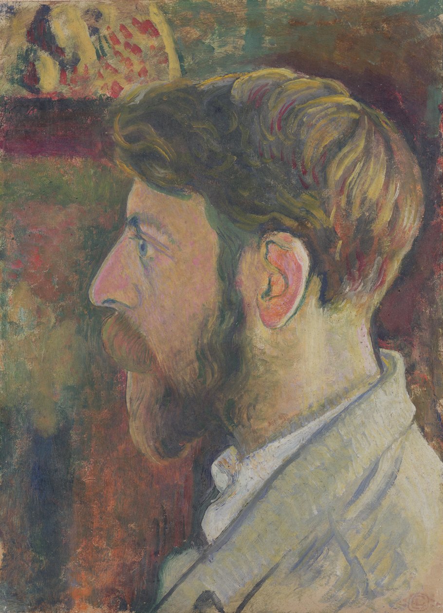 Autoportrét de profil, kolem 1900-05 od Georges Lemmen