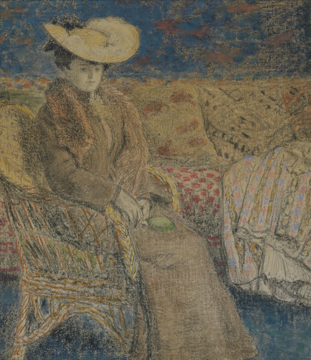 Femme assise, kolem 1900-06 od Georges Lemmen