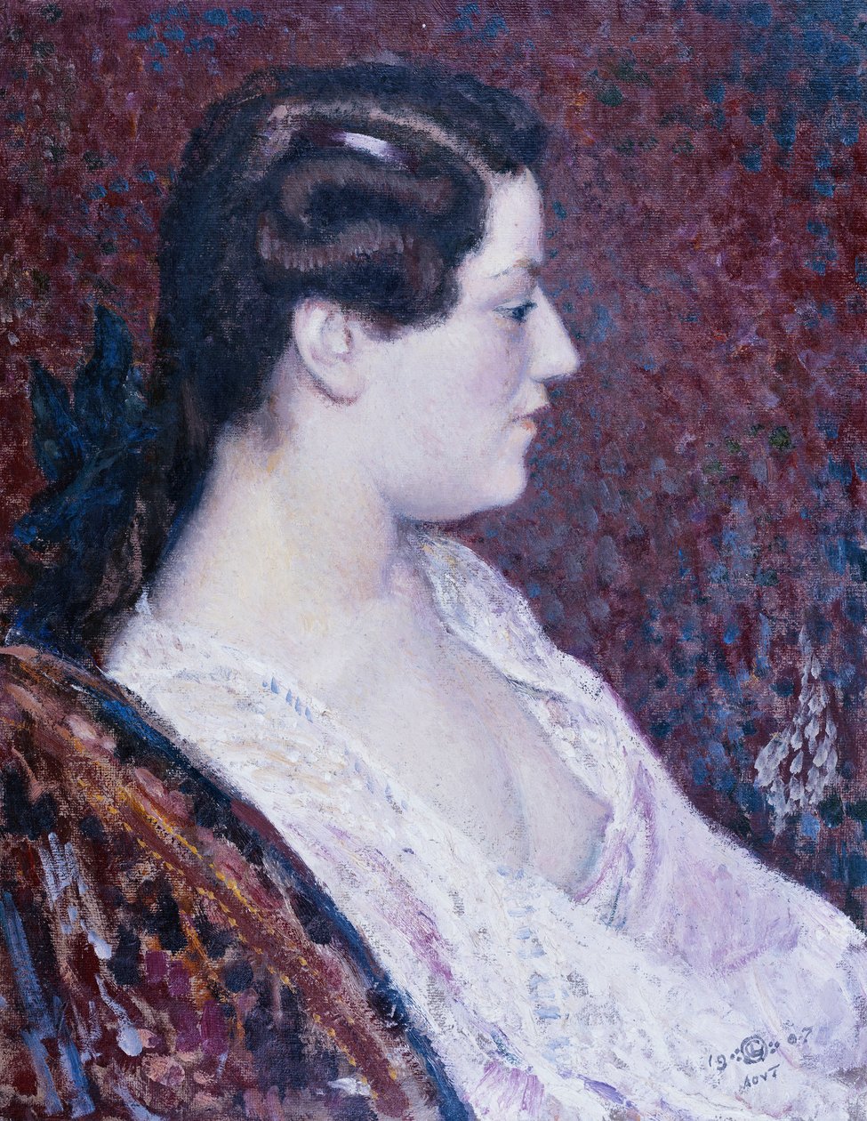 Žena s holými prsy, 1907 od Georges Lemmen