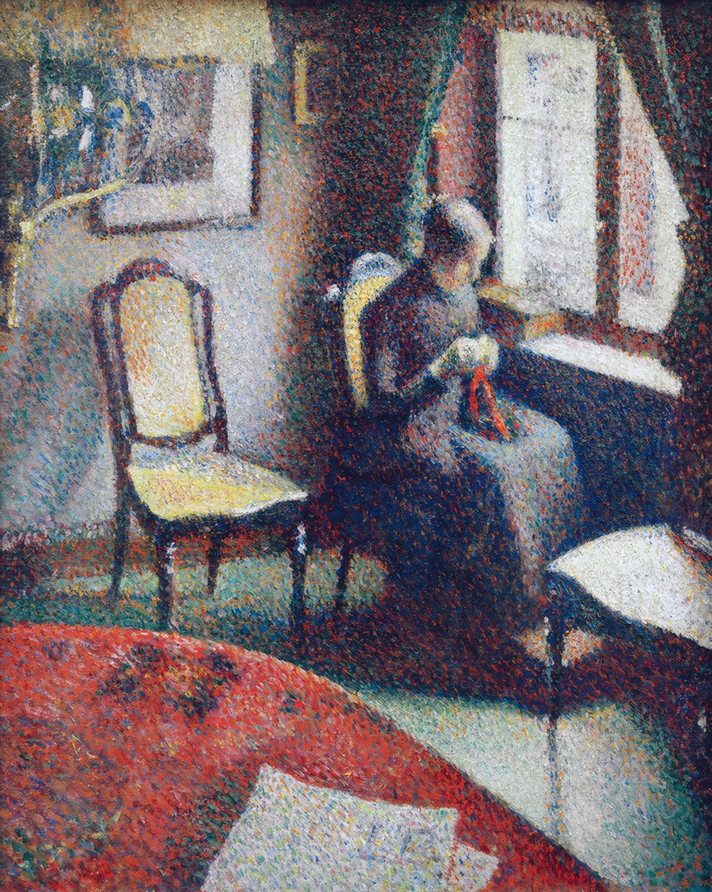 Žena šití u okna od Georges Lemmen