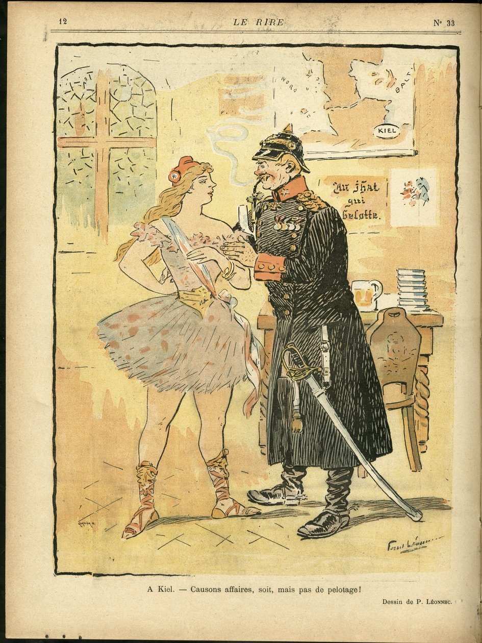 Ilustrace Georgese Leonneca (1881-1940) v Le Rire od Georges Leonnec