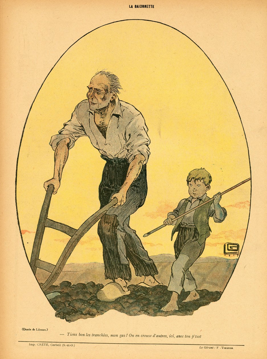 La Baionnette, Satirický v barvách od Georges Leonnec