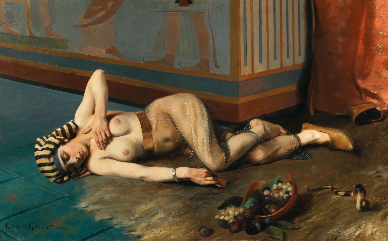 Smrt Kleopatry, 1884. od Georges Marie Julien Girardot