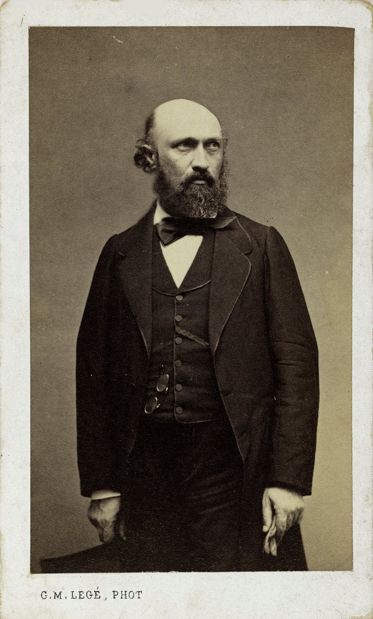 Portrét pianisty a skladatele Louise Lacombea 1818-1884. od Georges Mathurin Legé